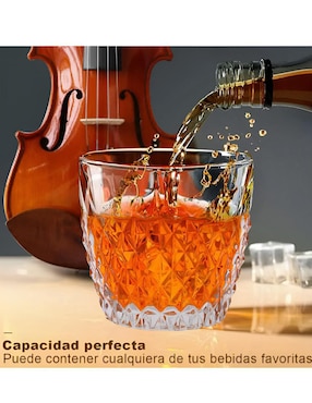 Set de vasos para whisky Xtellar xtllar1922 de vidrio con 6 piezas