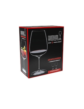 Set de copas para vino tinto Riedel Grape de cristal 2 piezas