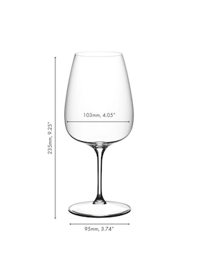 Set de copas para vino tinto Riedel Grape de cristal 2 piezas
