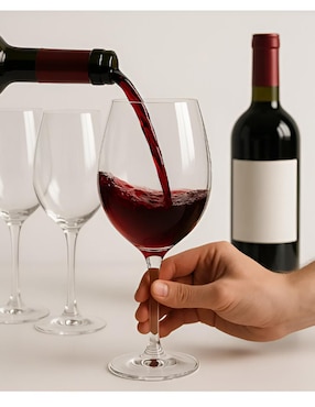 Set de copas para vino Xtellar xtllar3991 de cristal 6 piezas