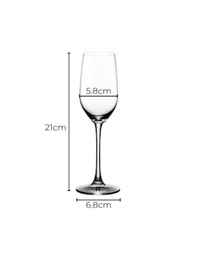 Set de copas para tequila Riedel de cristal 4 piezas