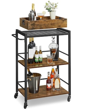 Carro de bar cocina Songmics Home Brewer madera