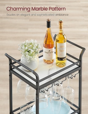 Carro de bar cocina Songmics Home Gabrila metal