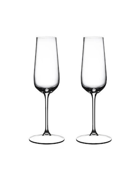 Set de copas para champán Riedel flauta de cristal 2 piezas