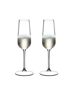 Set de copas para champán Riedel flauta de cristal 2 piezas