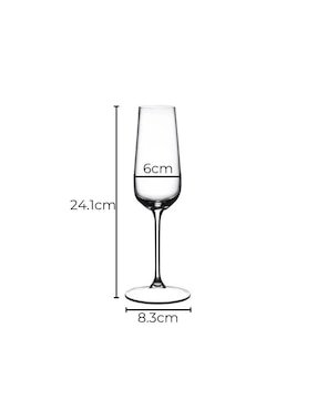 Set de copas para champán Riedel flauta de cristal 2 piezas