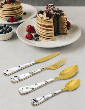 Set cubiertos Andromeda Inc de acero inoxidable 16 piezas