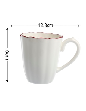 Taza clásica N Narrative England Red Rim