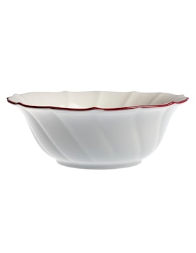 Bowl N Narrative England Red Rim de porcelana