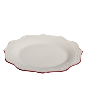 Plato postre N Narrative England de porcelana