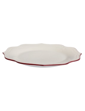 Plato postre N Narrative England de porcelana