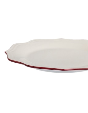 Plato postre N Narrative England de porcelana