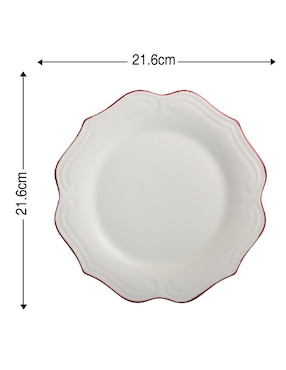 Plato ensalada N Narrative England de porcelana