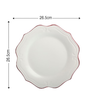 Plato trinche N Narrative England de porcelana