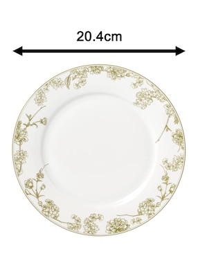 Set de plato para postre N Narrative Oasis Floral de porcelana 4 piezas