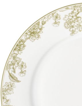 Set de plato para postre N Narrative Oasis Floral de porcelana 4 piezas