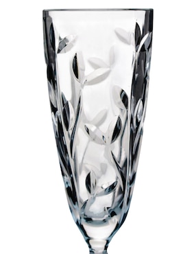 Set de copas para champán RCR Laurus de cristal 6 piezas