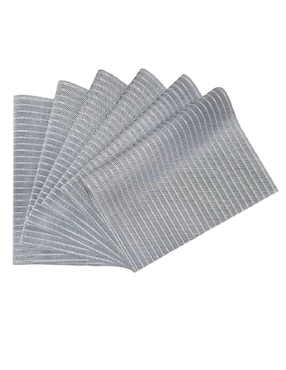 Set mantel individual rectangular de poliéster y poliuretano Genérica Linplat 18