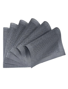 Set mantel individual rectangular de poliéster y poliuretano Genérica Rejgr15