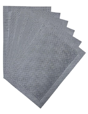 Set mantel individual rectangular de poliéster y poliuretano Genérica Rejgr15