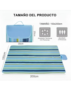 Mantel rectangular de nylon Xtellar Xtllar3751