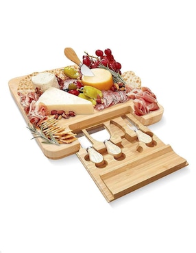 Set tabla para queso Generica de madera