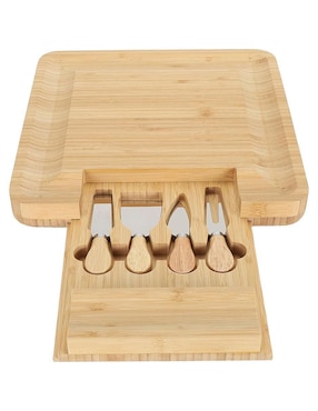 Set tabla para queso Generica de madera