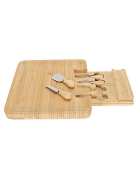 Set tabla para queso Generica de madera
