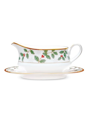 Salsera Noritake Holly & berry de porcelana 500 ml
