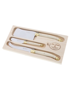 Imagen de producto Set cubiertos para servicio Jean Dubost ABS de acero inoxidable 3 piezas