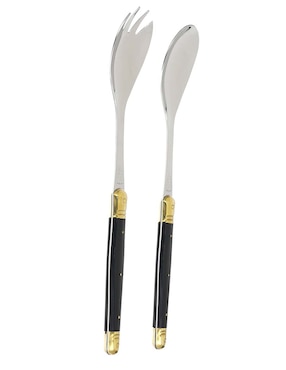 Set de cubiertos para ensalada Jean Dubost ABS de acero inoxidable 2 piezas