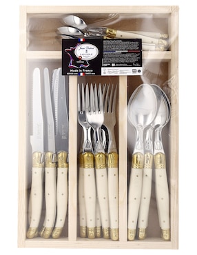 Set cubiertos Jean Dubost de acero inoxidable 24 piezas