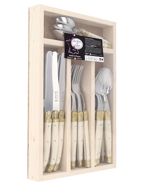 Set cubiertos Jean Dubost de acero inoxidable 24 piezas
