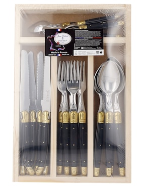 Set cubiertos Jean Dubost de acero inoxidable 24 piezas