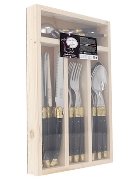 Set cubiertos Jean Dubost de acero inoxidable 24 piezas