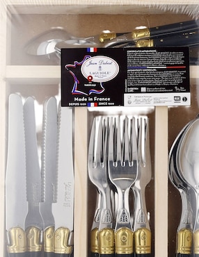 Set cubiertos Jean Dubost de acero inoxidable 24 piezas