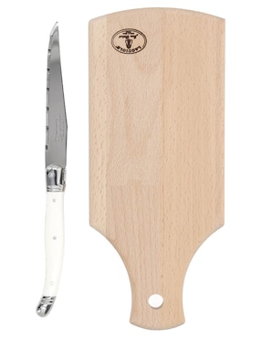 Set tabla para queso Jean Dubost de madera