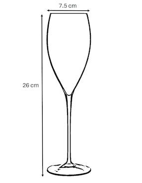 Copa para Flauta Luigi Bormioli