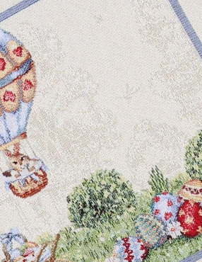 Mantel individual rectangular de algodón Bowtique
