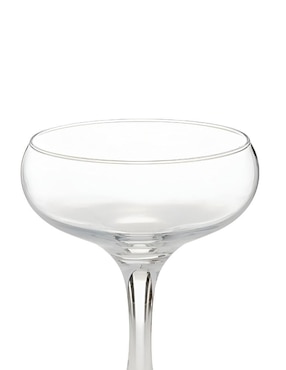 Set de copas para champán Xtellar de cristal 6 piezas