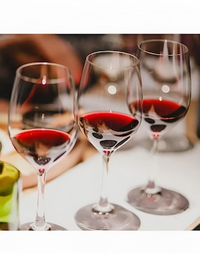 Set de copas para vino Xtellar de vidrio 6 piezas