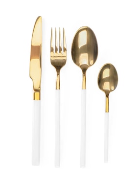 Set cubiertos Crown Baccara Valentinna de acero inoxidable 16 piezas