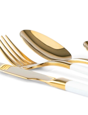 Set cubiertos Crown Baccara Valentinna de acero inoxidable 16 piezas