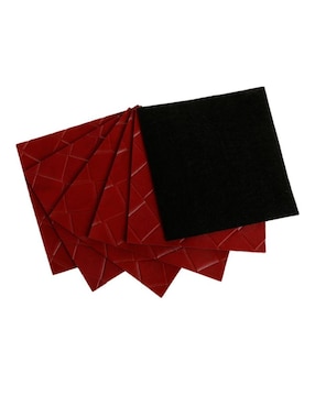 Set de Portavasos Bari Home rojo