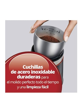 Molino para café Hamilton Beach de acero inoxidable