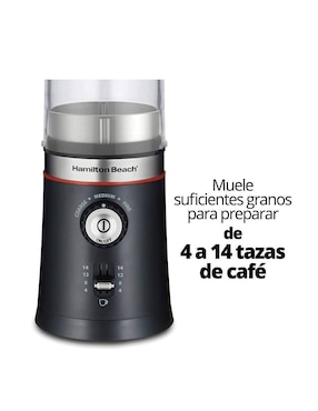 Molino para café Hamilton Beach de acero inoxidable