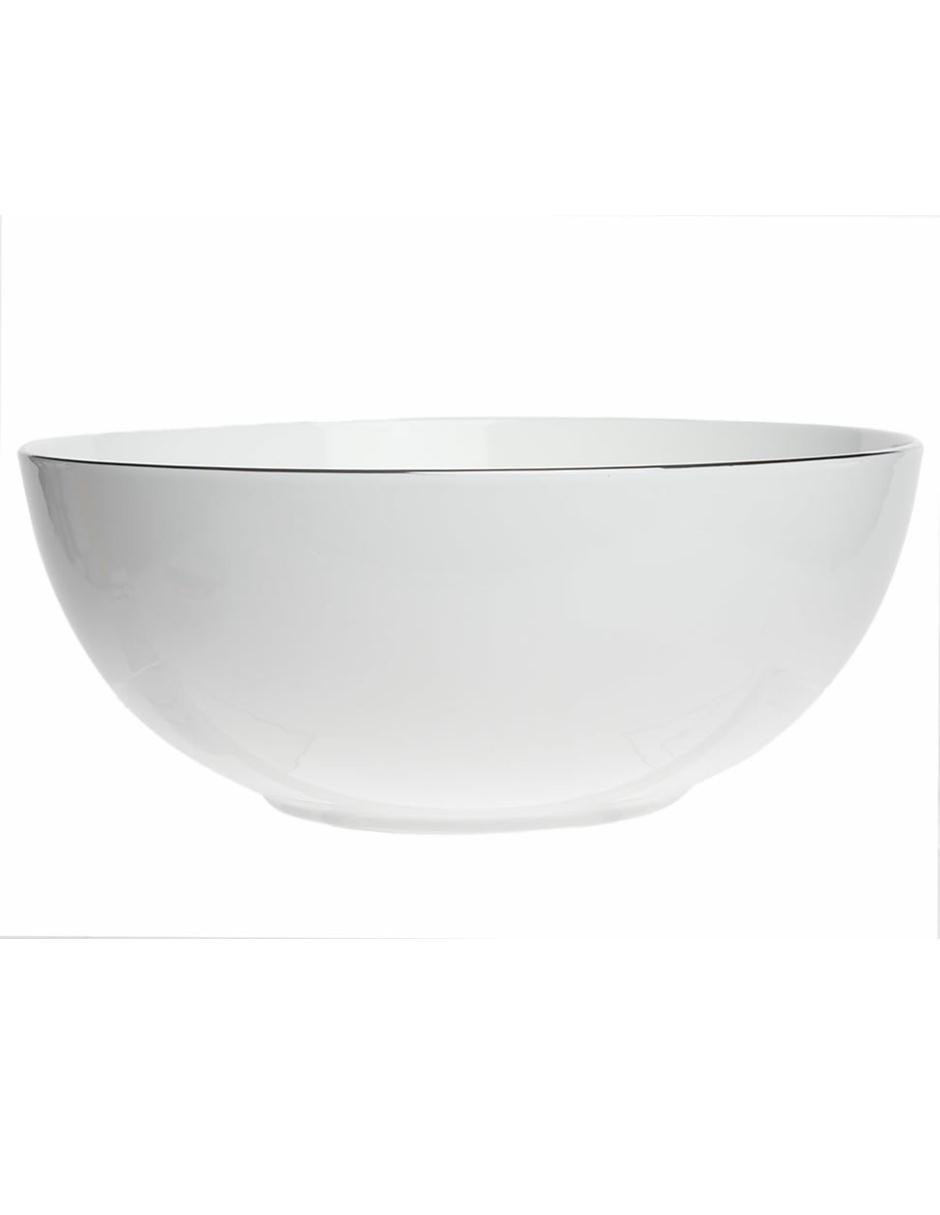Ensaladera Anmut Platinum blanca 1