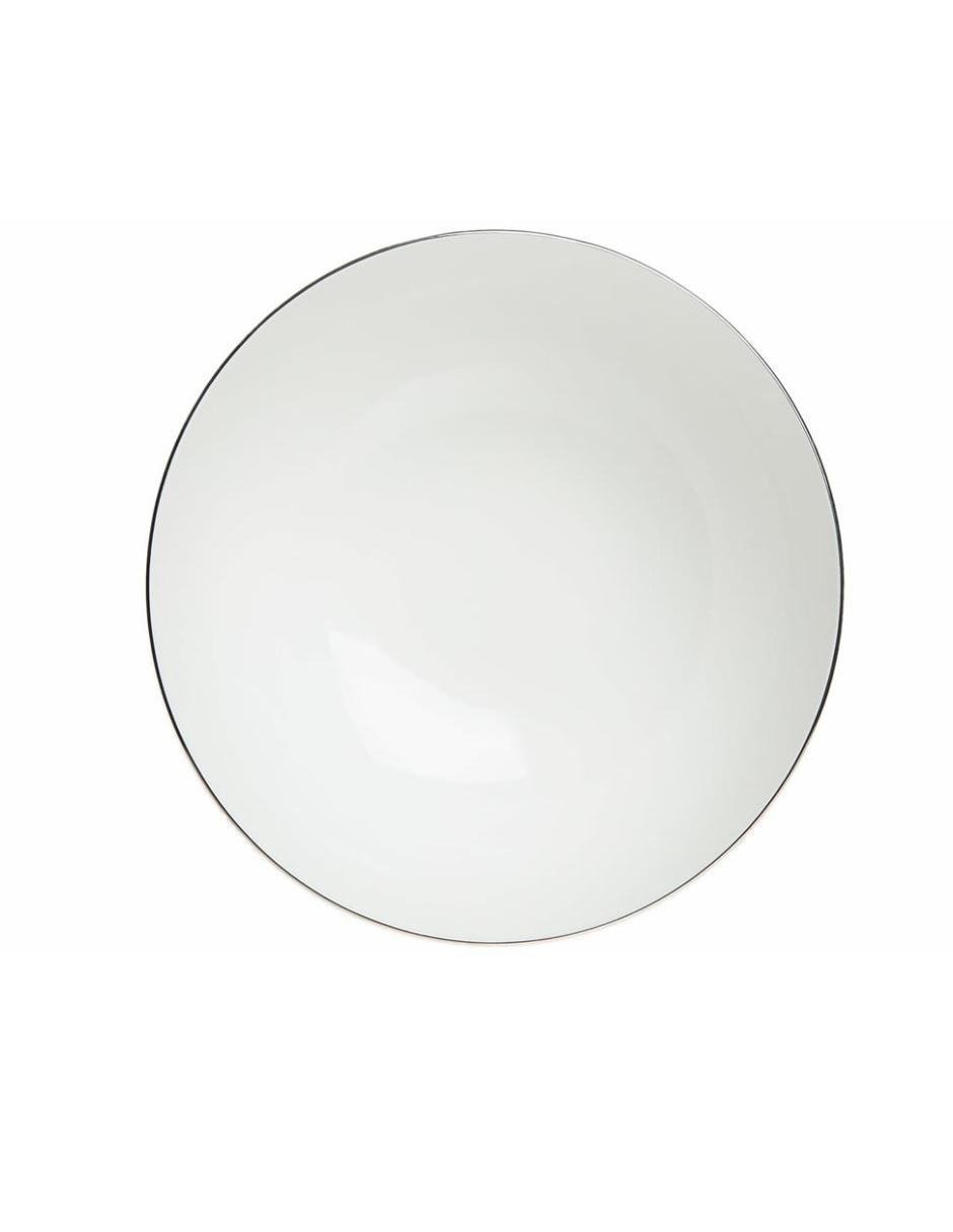 Ensaladera Anmut Platinum blanca 2