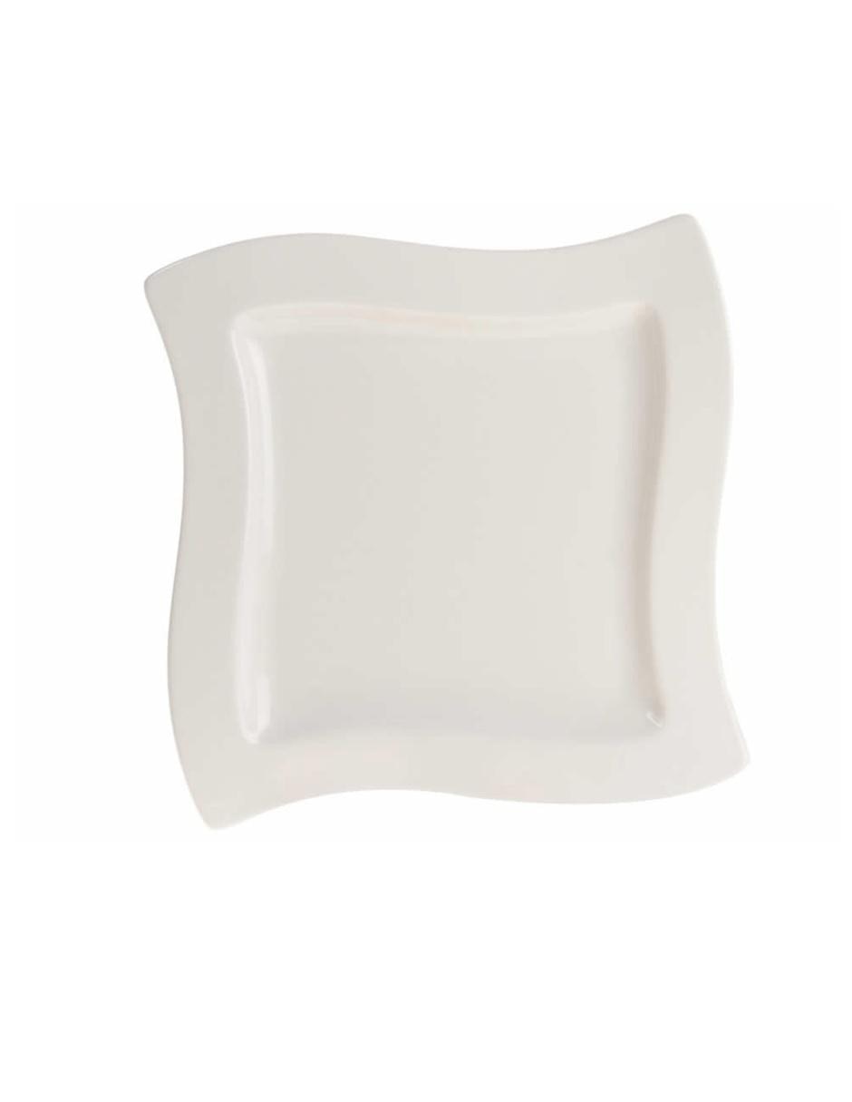 Plato postre de porcelana