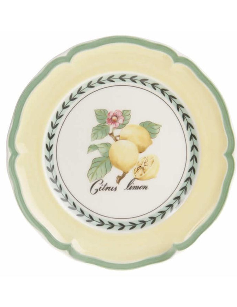 Plato postre French Garden de porcelana